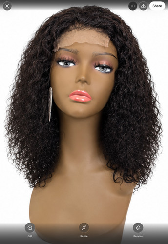 Lace front human hair - , curly