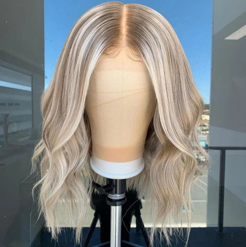 12inch balayage ash blonde - balayage,