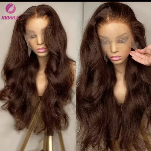 Human hair wig brown - human,