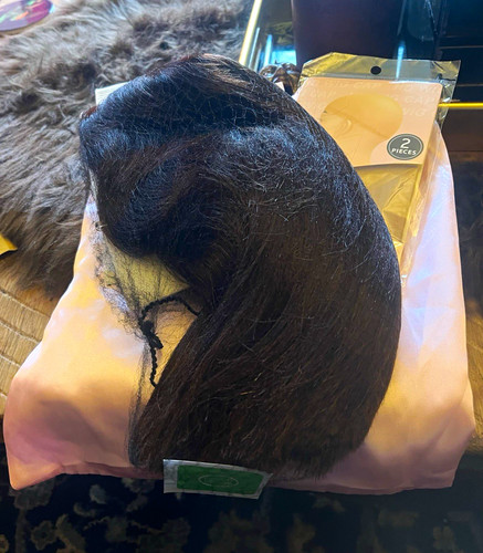 Dark brown straight - dark, front