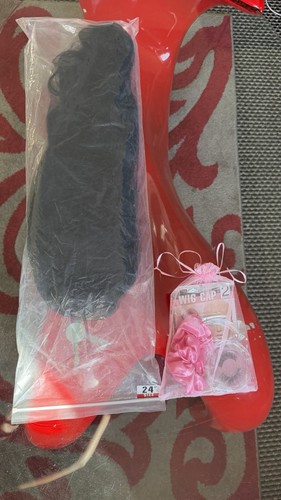 13x6 lace front wig jet - hd, 24"