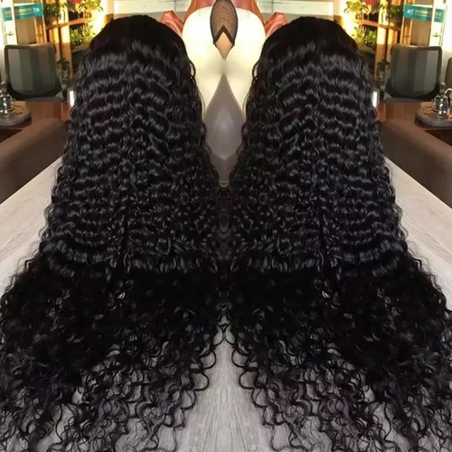 Deep wave human hair - deep, wig