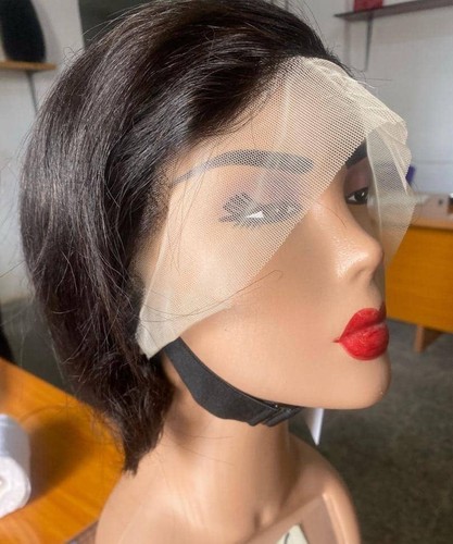 Tiwa front lace wig human - , hair