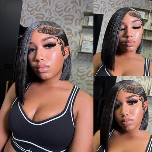 Lace front bob wigs - human, hair
