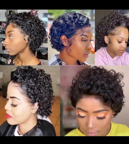 Pixie cut wigs human hair - pixie,