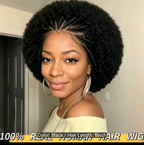Lace front afro wig - afro, hair
