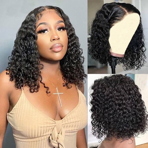 14inch deep wave bob wig - deep, human