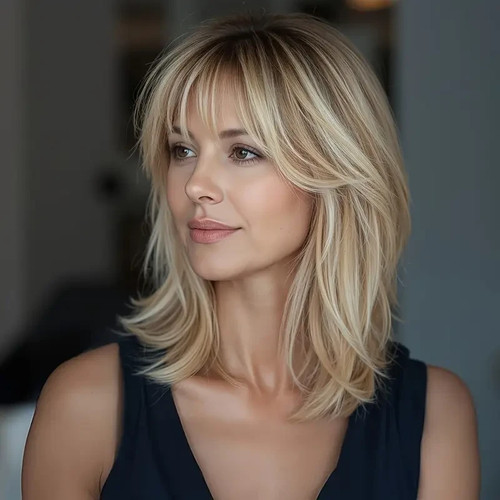 Balayage light golden - light, blonde
