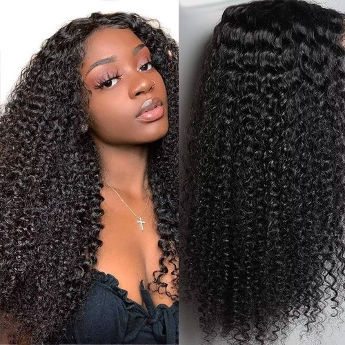 Kinky curly human - kinky, wig