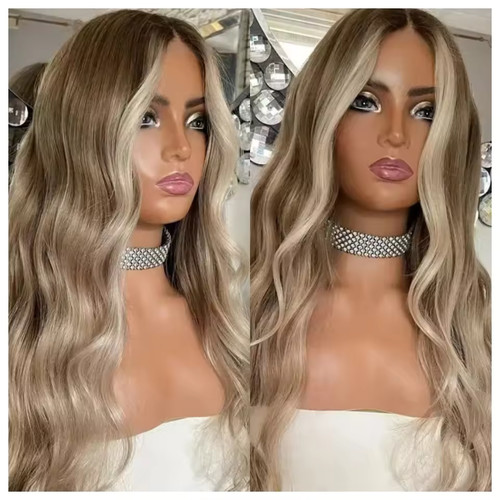Long ombre ash blonde - ombre,