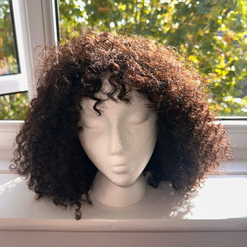 Dark brown curly 100 - dark,