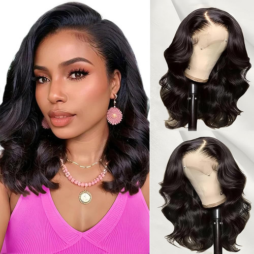 Bob wig human hair - 13x4, hd