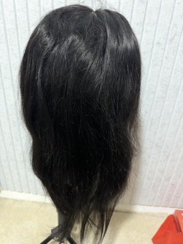 Human hair wig - hair, black