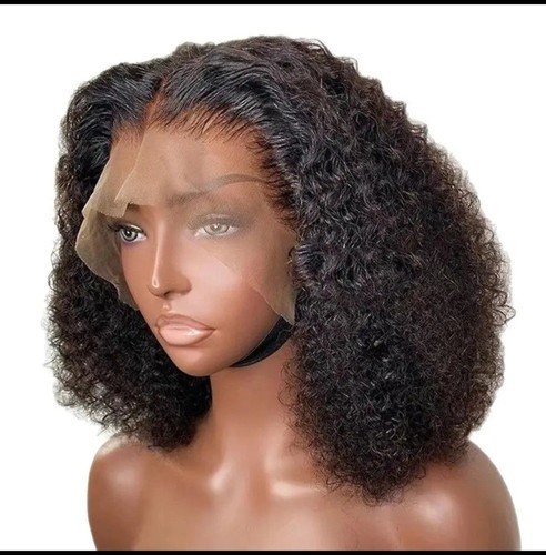 Human hair wig afro curly - human,