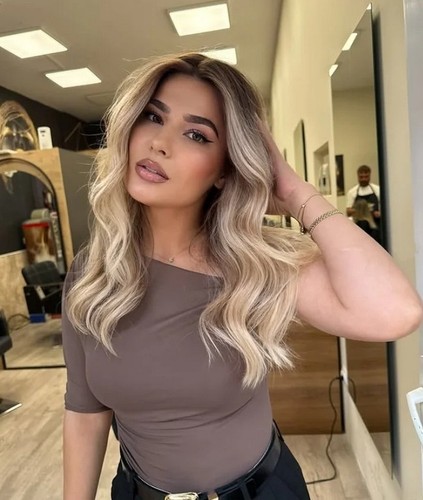Blonde wigs with - blonde,