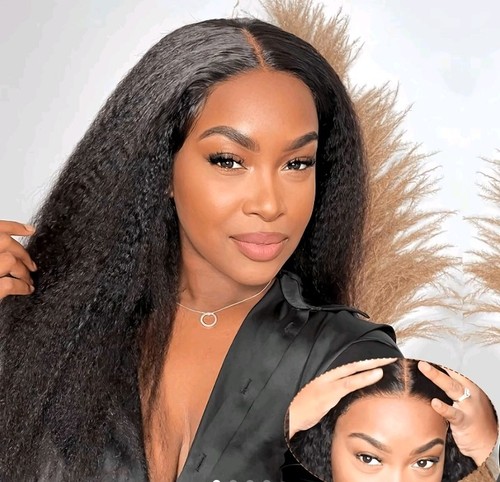 Kinky straight lace wig 7x5 - lace,