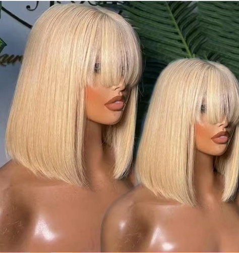 Blonde straight human - blonde, hair