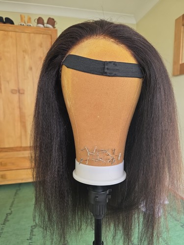 Lace human hair yaki - human,