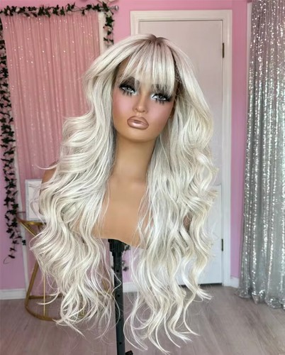 Ombre white blonde highlight - white,