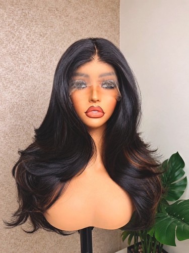 Lace front fibre - , hair