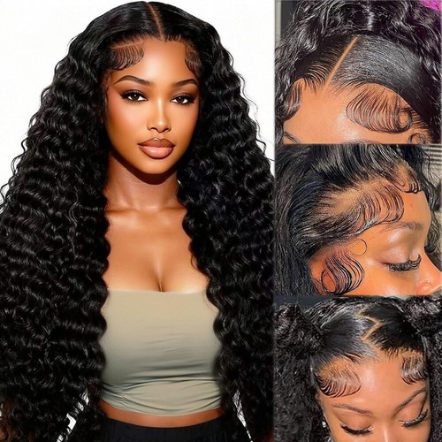 Deep wave lace front wigs - wave,