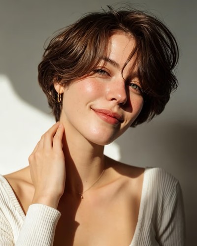 Short pixie human hair lace - short,