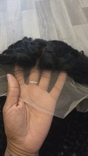 Black curly human hair - curly, wig