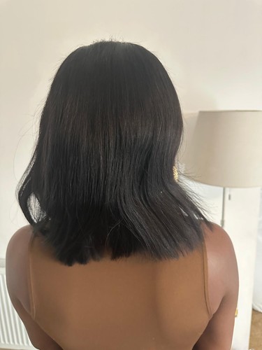 Lace front human hair bob - hd,