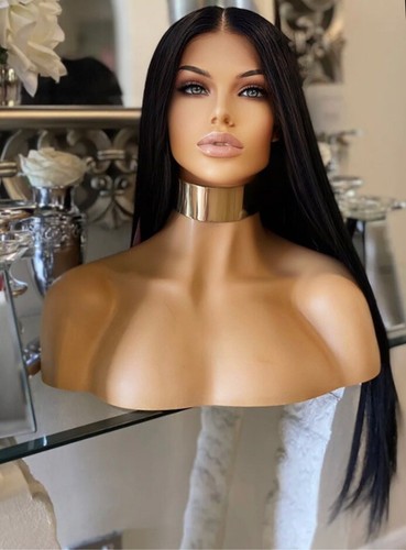 Black lace front wig - lace,