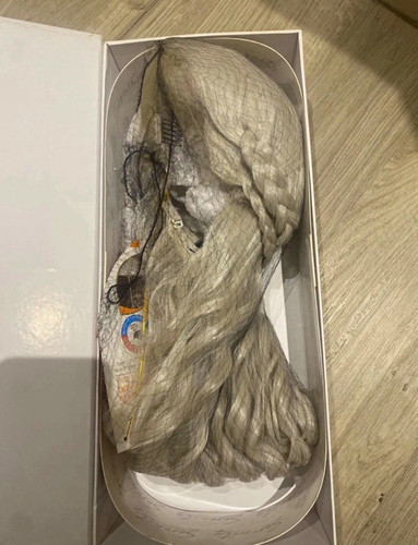 Silver platinum blonde wig - blonde,