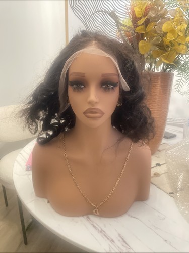 Human hair wig curly 13x4 - human,