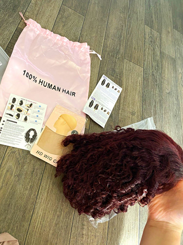 Lace front human hair wig - hd,