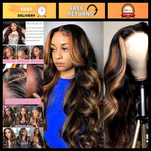 Ombre lace front wig - hd,