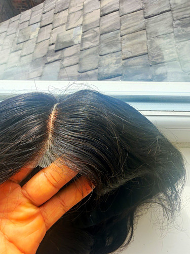 Black human hair lace - human, front