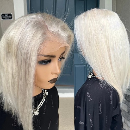 White blonde virgin human hair - white,