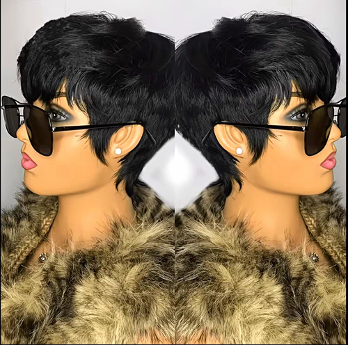 Women short pixie - short, wig