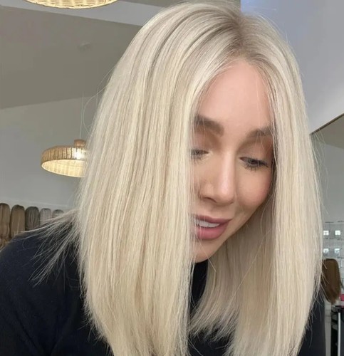 Ombre platinum blonde 13x4 - ombre,