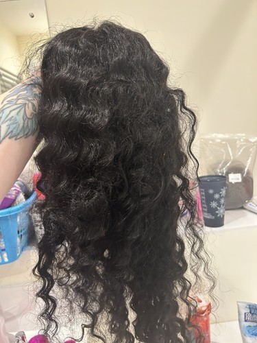 Human hair wig curly - hair,