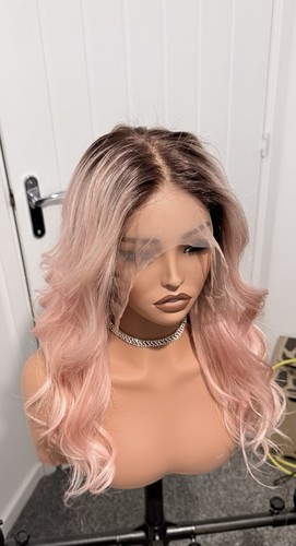 Pastel pink dark natural - dark, roots