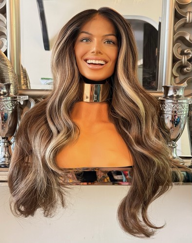 Human hair blend wig lace - human,