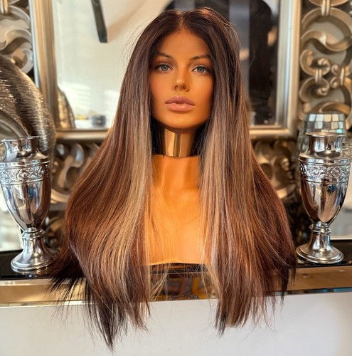 Blonde human hair blend lace - human,