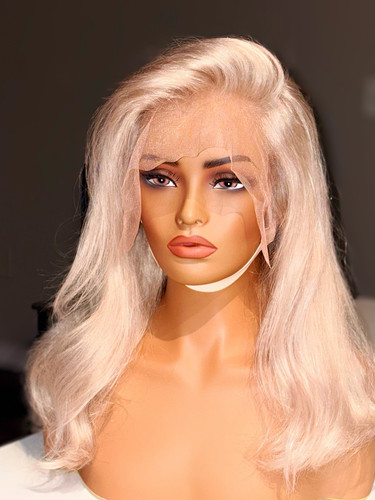 Platinum blonde straight human - platinum,