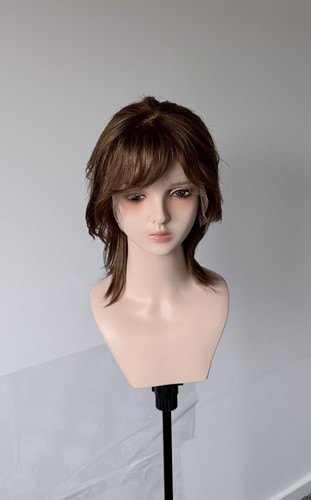 Brown natural mullet - 16”,