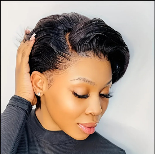 Pixie cut human - pixie, hair